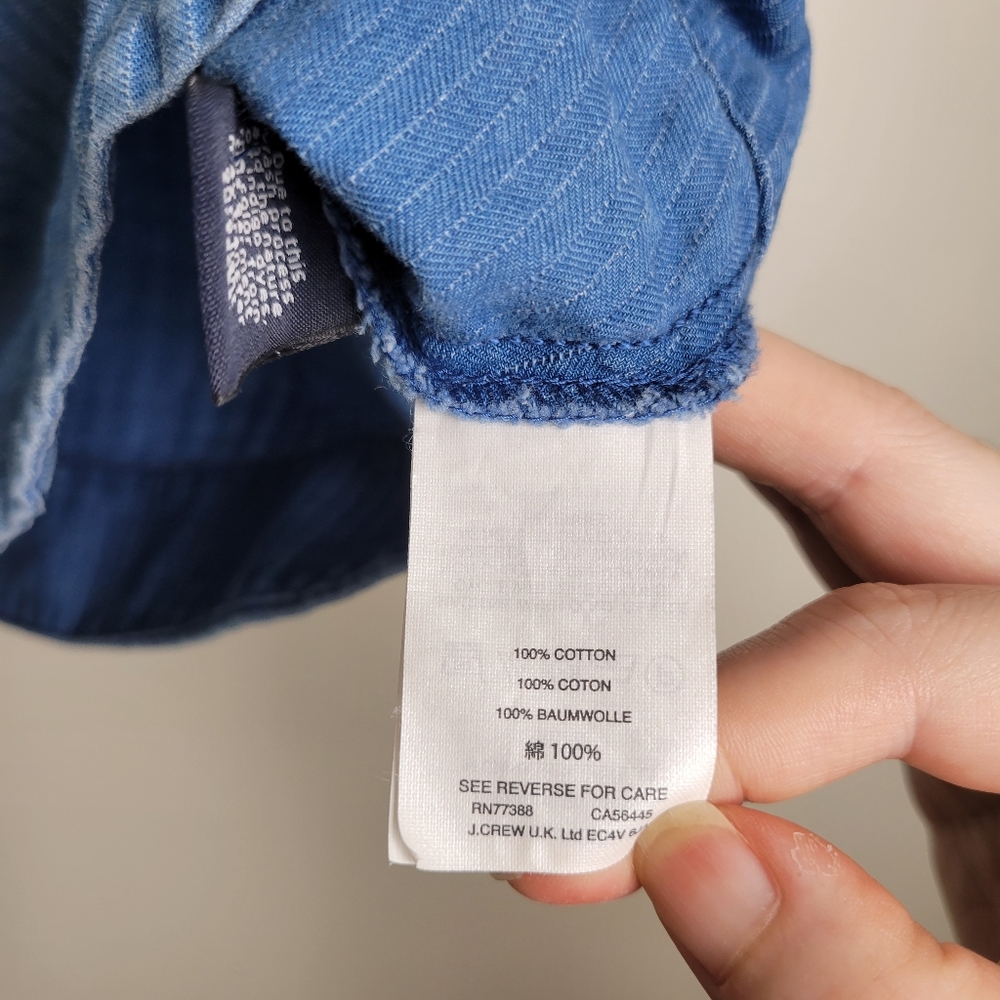 J.CREW Swing Slouchy Blouse‎ Blue Top S - Picture 9 of 9